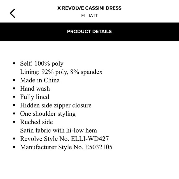 Elliatt Cassini dress from Revolve - Picture 4 of 4